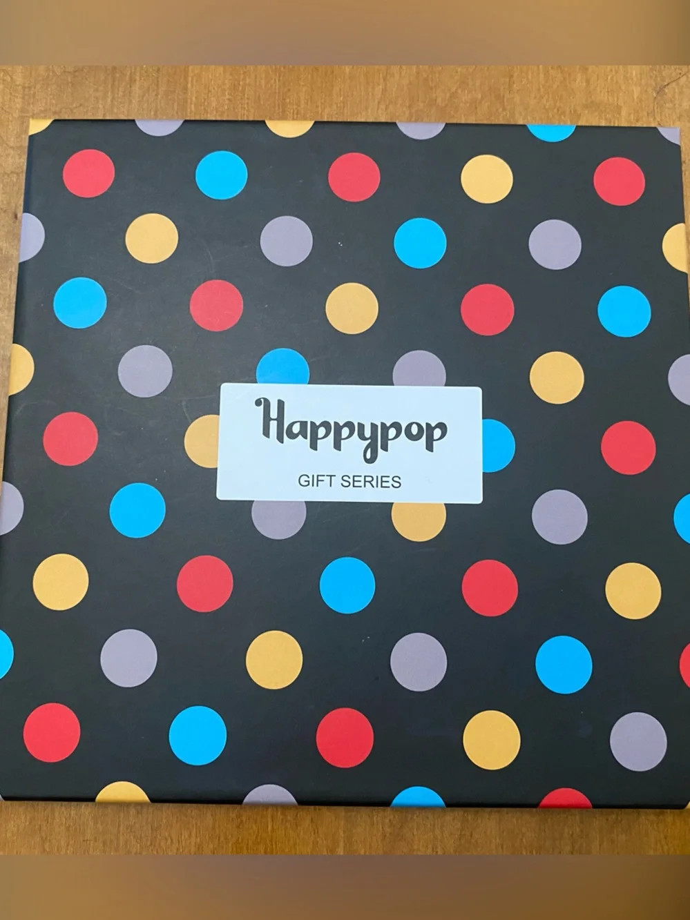 Black Polka Dot Gift Wrap - Multicolor Dots